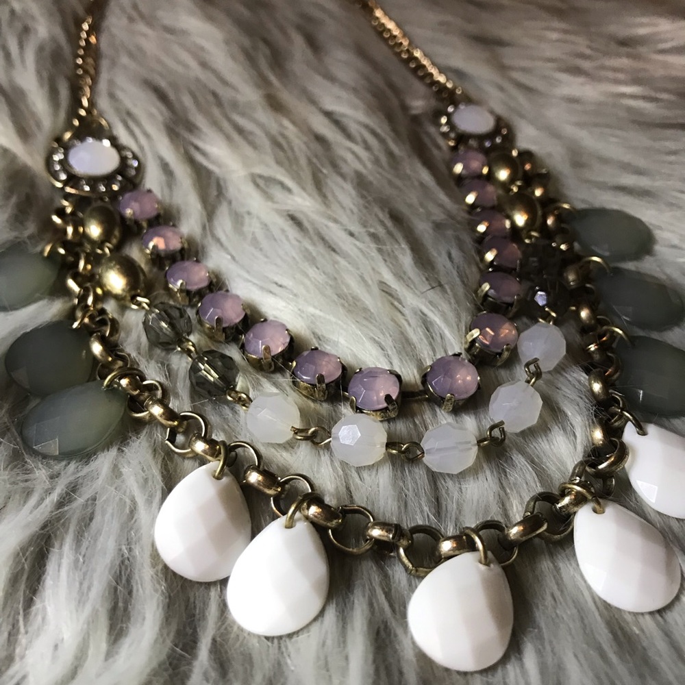 Multi colored beaded necklace